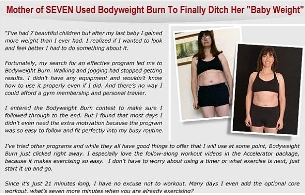 Bodyweight Burn Before and After