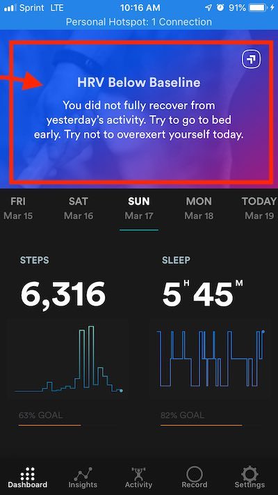 Sleep Quality Notification Biostrap App