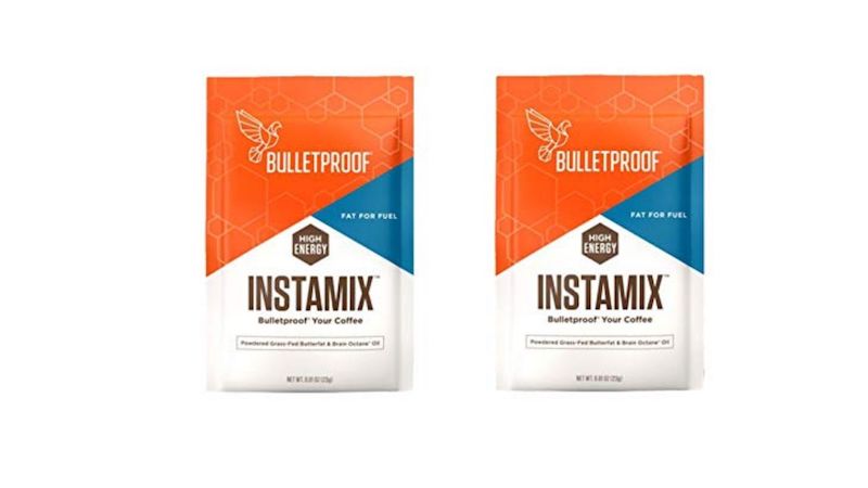 two packets of bulletproof inta mix coffee