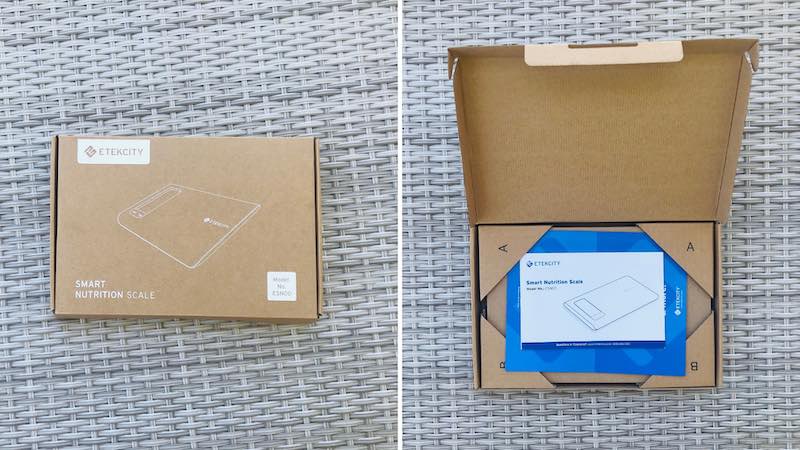 unboxing the food scale