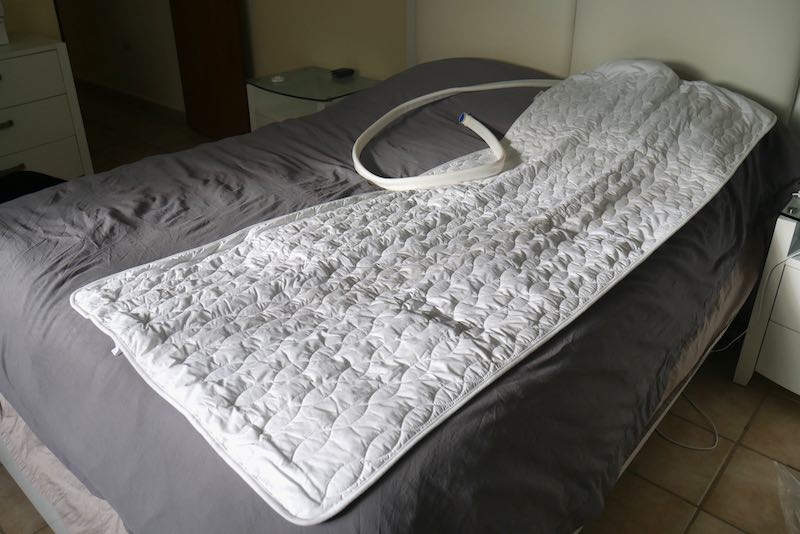 Chilipad single size on my queen bed