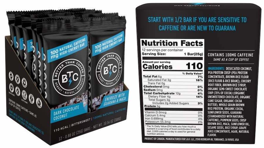 Better Than Coffee Energy Bar